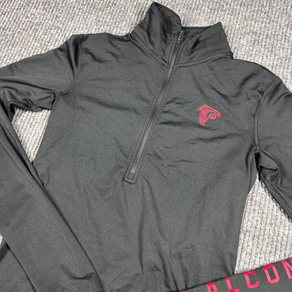 Nike Pullover Women's M NFL Atlanta Falcons Black Dri-Fit Quarter Zip AH1615